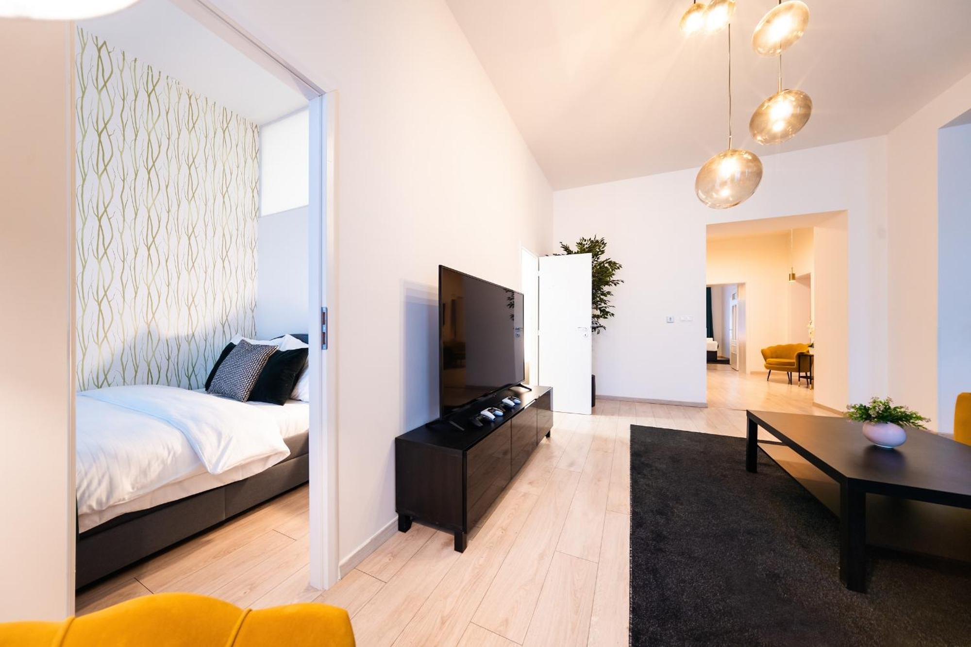 Centrum Apartments Pstrossova Prag Zimmer foto